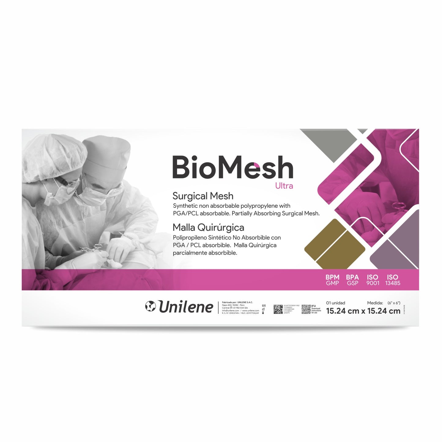 Malla Parcialmente Absorbible - Biomesh Ultra