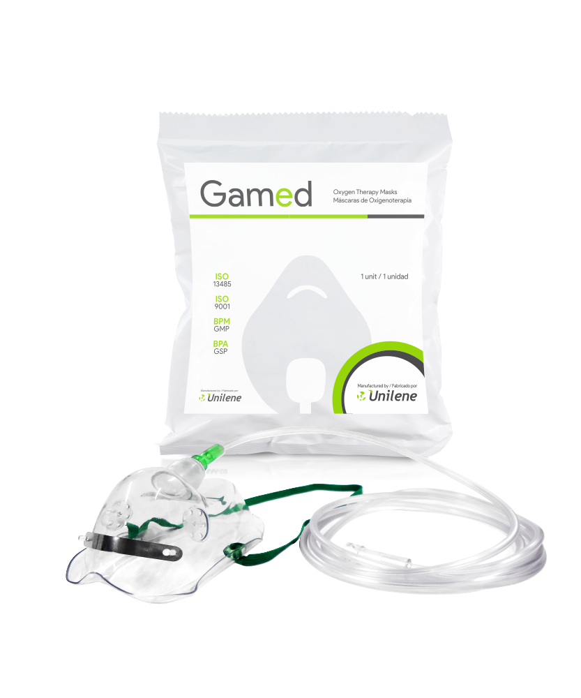Máscara de Oxígeno Simple Gamed