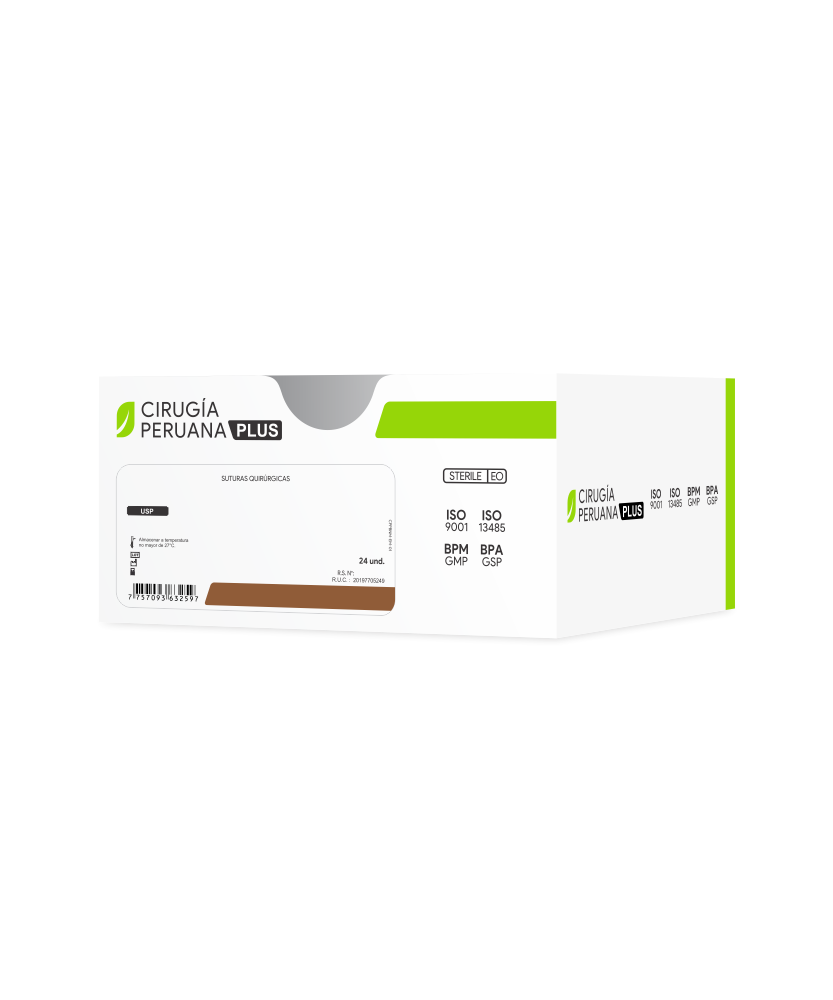 Catgut Crómico 4/0 Cirugía Peruana - Suturas