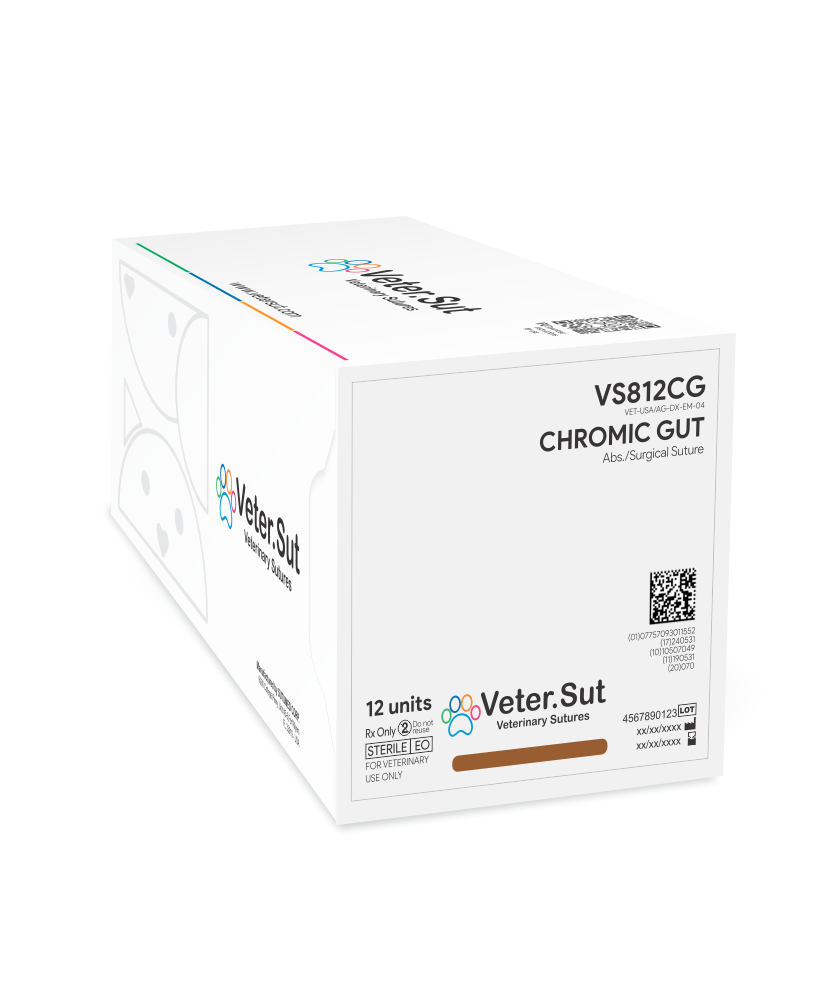 Catgut Crómico 2/0 Veter.Sut - Suturas Veterinarias