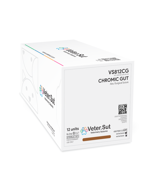 Catgut Crómico 2/0 Veter.Sut - Suturas Veterinarias