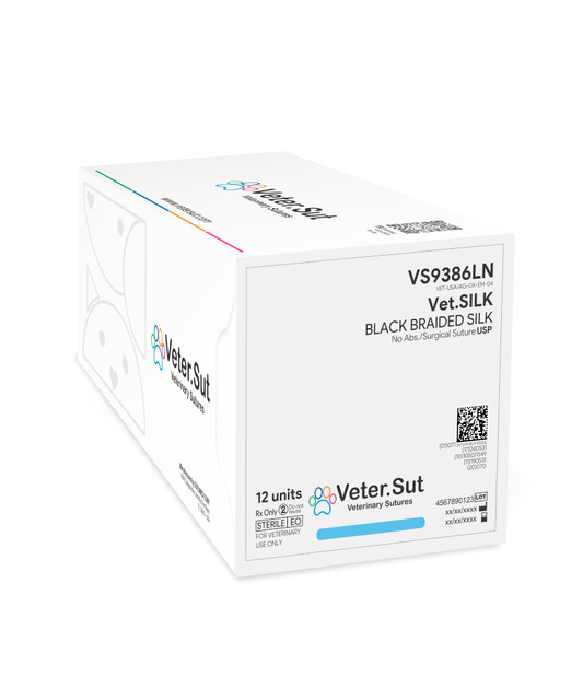 Seda Negra Trenzada 0 VetSILK - Suturas Veterinarias
